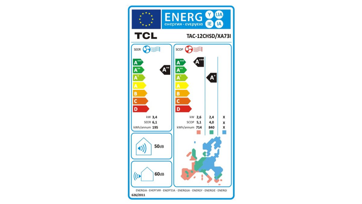 TCL klima uredaj Elite Inverter TAC 12CHSD XA73I energetska