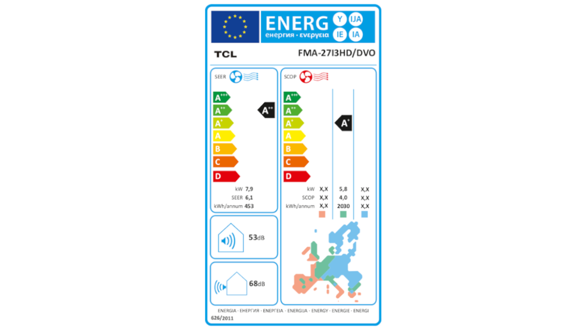 TCL multi klima uređaj, komplet FMA 27I3HD DVO FMA 09CHSD TPG11I + 18CHSD TPG11 energetska