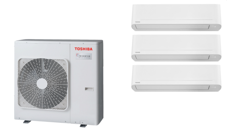 Toshiba multi klima uređaj, komplet RAS 3M18G3AVG E RAS B07E2KVG E x3 1