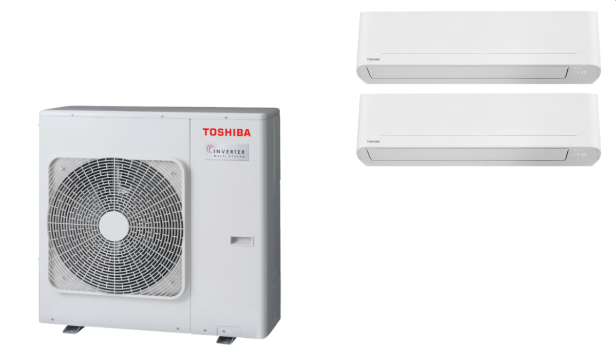 Toshiba multi klima uređaj, komplet RAS 3M26G3AVG E RAS B16E2KVG E + RAS B07E2KVG E 1