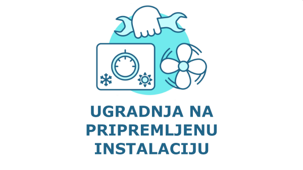 Ugradnja klima uređaja na pripremljenu instalaciju